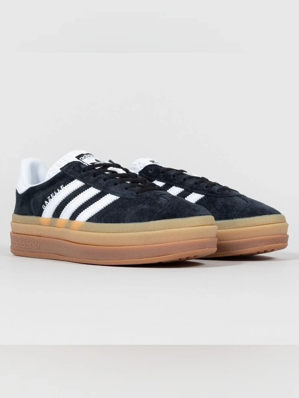 adidas Gazelle Bold W – Core Black / Cloud White / Gum-Size 7.5